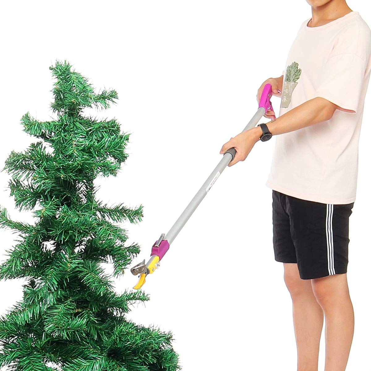 RanDal Cesoie Per Potatura Da Giardino A Cesoia Telescopica Elasticizzata 2M Rami Di Alberi Da Frutto Forbici Da Giardino Verdi Attrezzi Da Giardino