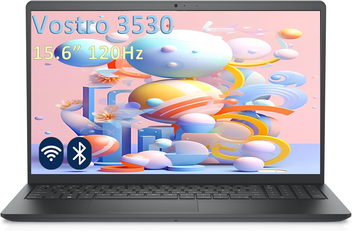 Portátil empresarial Vostro 15 3530, 16 GB de RAM, SSD PCIe de 512 GB | Intel 10-Core i5-1334U, pantalla FHD de 120 Hz, WiFi, Bluetooth, Windows 11 Pro