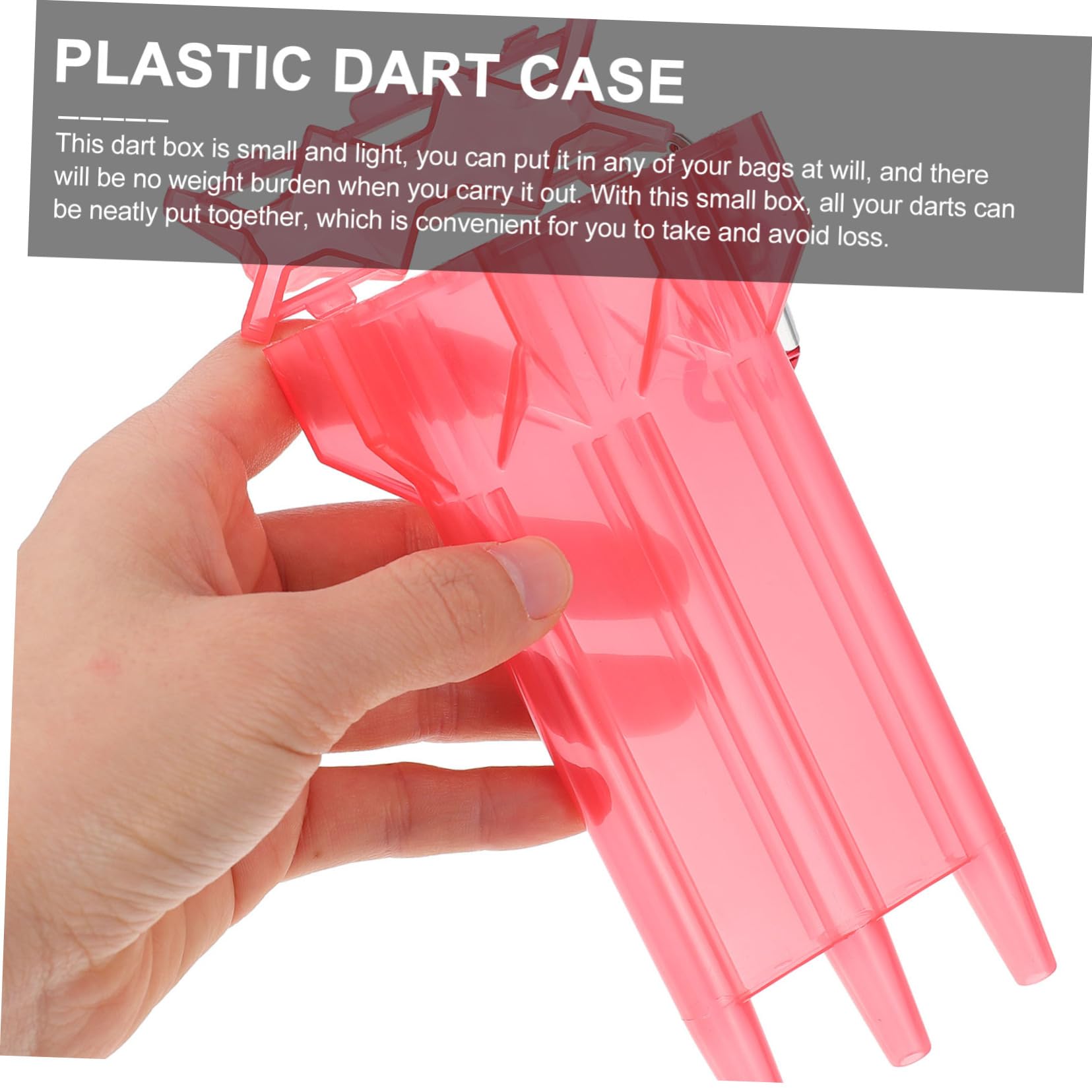HANABASS Portable Dart Storage Case Lightweight Box for Durable Easy to Clean Convenient Access with Carabiner Design for Organizing
