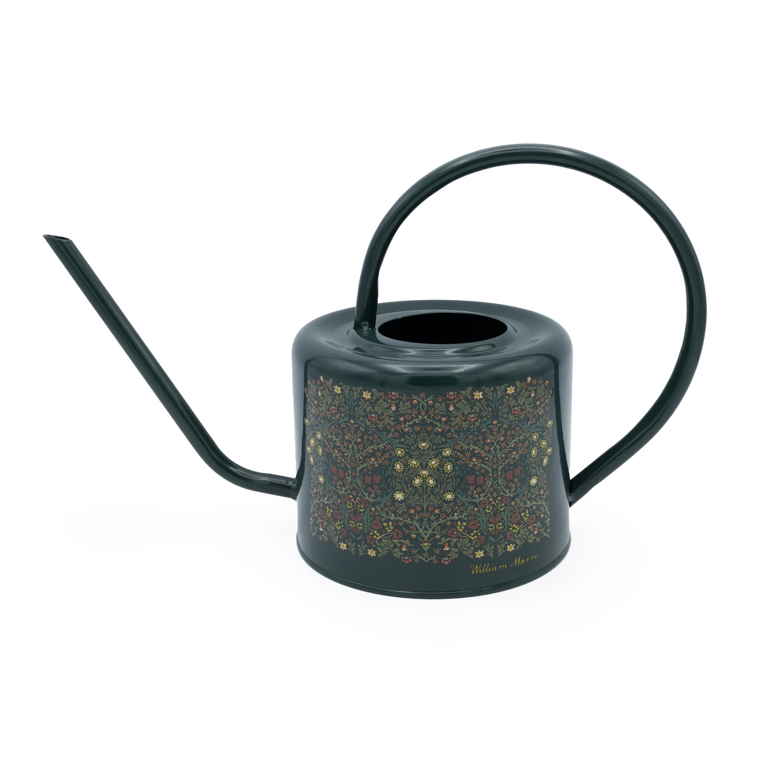 Robert Frederick William Morris Gießkanne – Schwarzdorn-Muster – 1,2 l verzinkter Stahl für drinnen und draußen – Vintage-Blumen-Design – Gartengeschenk für Pflanzenliebhaber
