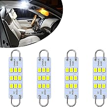 iBrightstar 9-30V Extremely Bright 561 562 567 564 Festoon Error Free 1.73" 44mm LED Bulbs for Interior Map Dome Luggage Compartment Lights, White