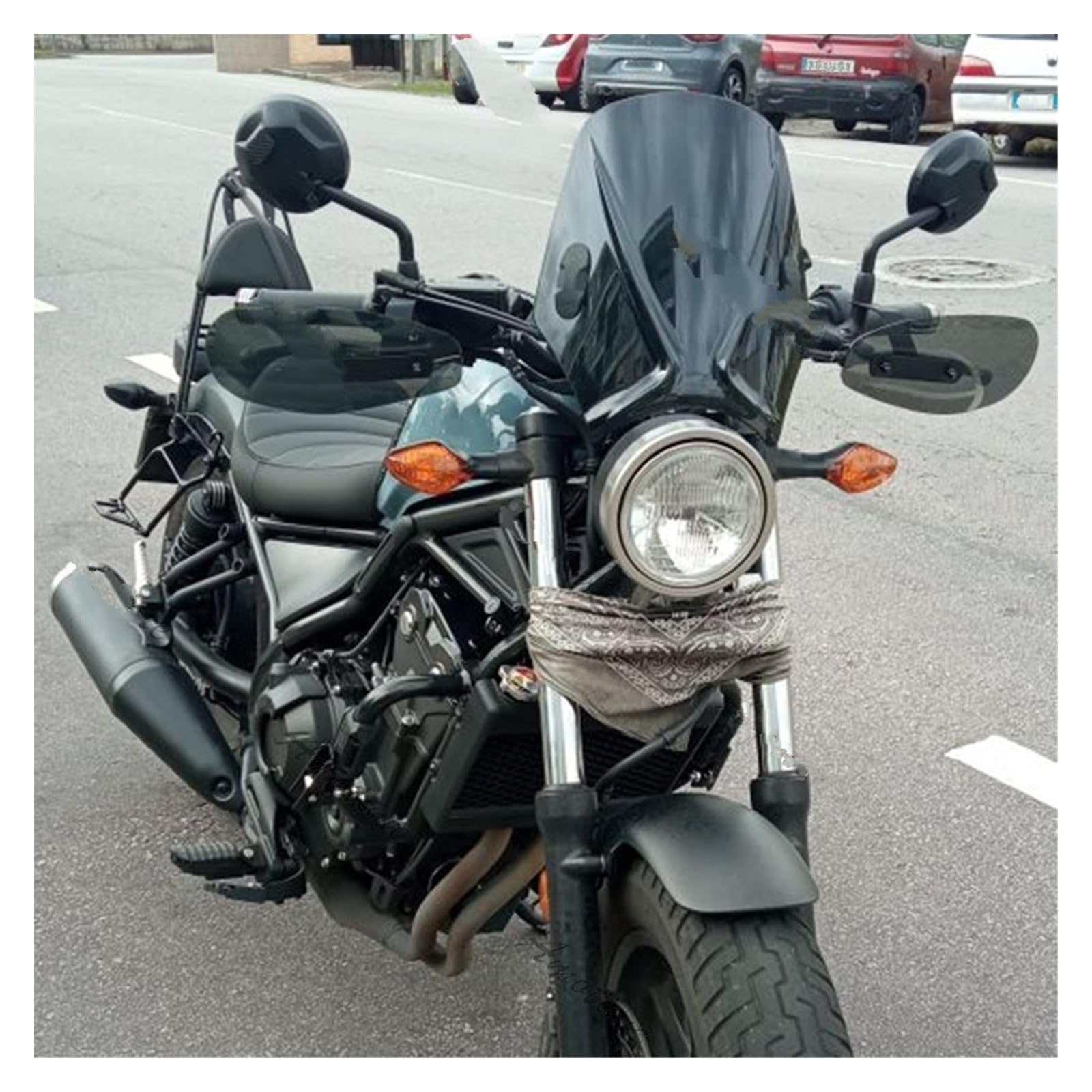 バイク用風防　星型エンブレム付き Amazon | 【Caphex】「 ホンダハンターカブ CT125 JA65 JA55