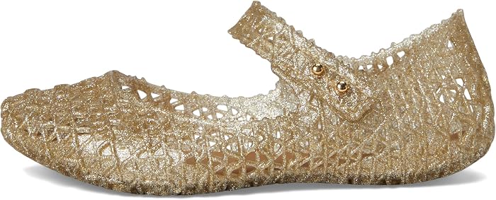 Обувь Mini Melissa Campana Papel BB для детей, цвет: Золотой — фото 2