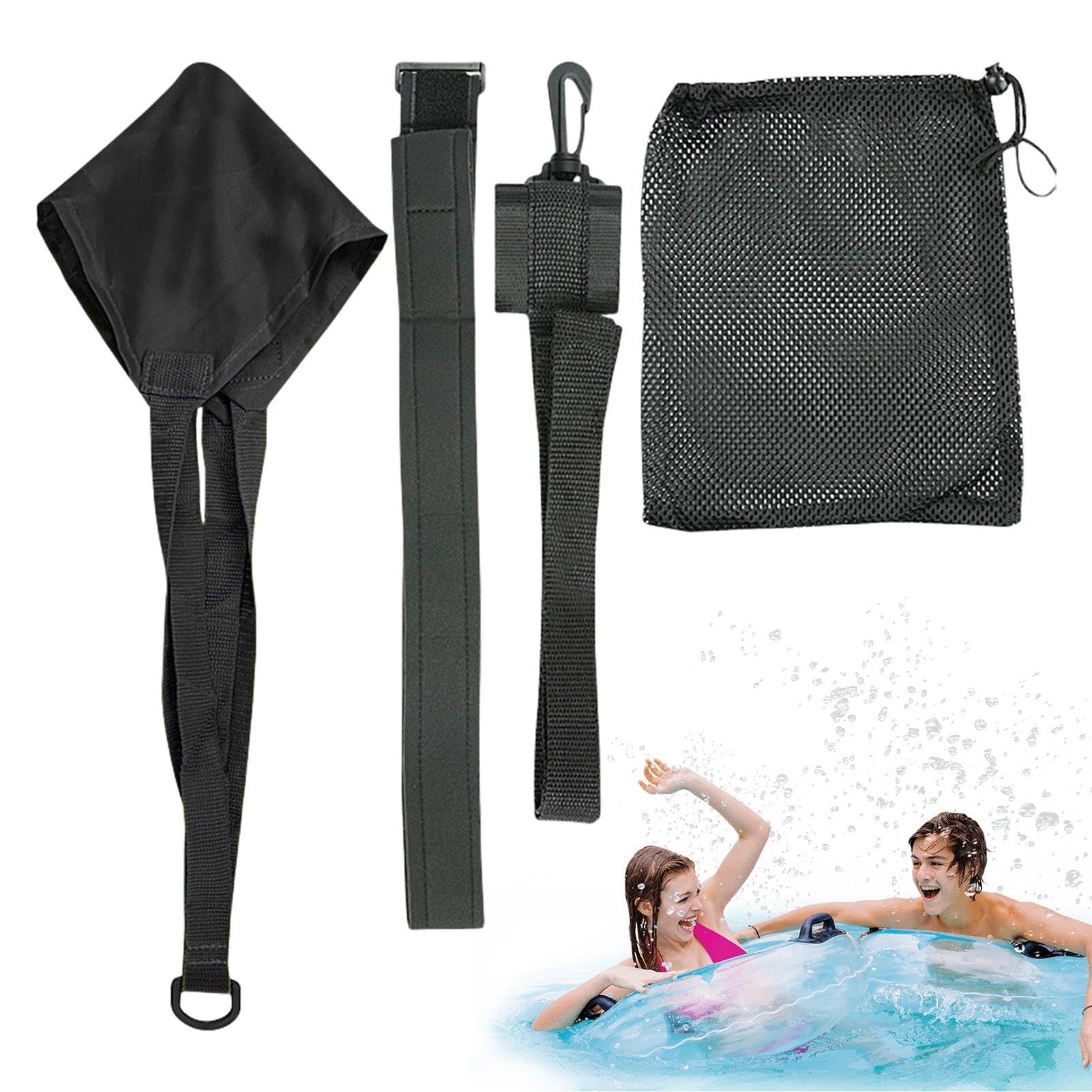 Swimming Resistance Training Set - Aquatic Belt, Parachute, Pool