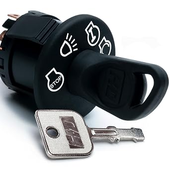 HD Switch Starter Ignition Key Switch fits John Deere S100 S110 S120 S130 S140 S160 S170 S180 S220 S240 102 105 106 107 107H 107S 108 115 125 135 145 155C 190 G110 Scotts Sabre Mower Garden Tractor