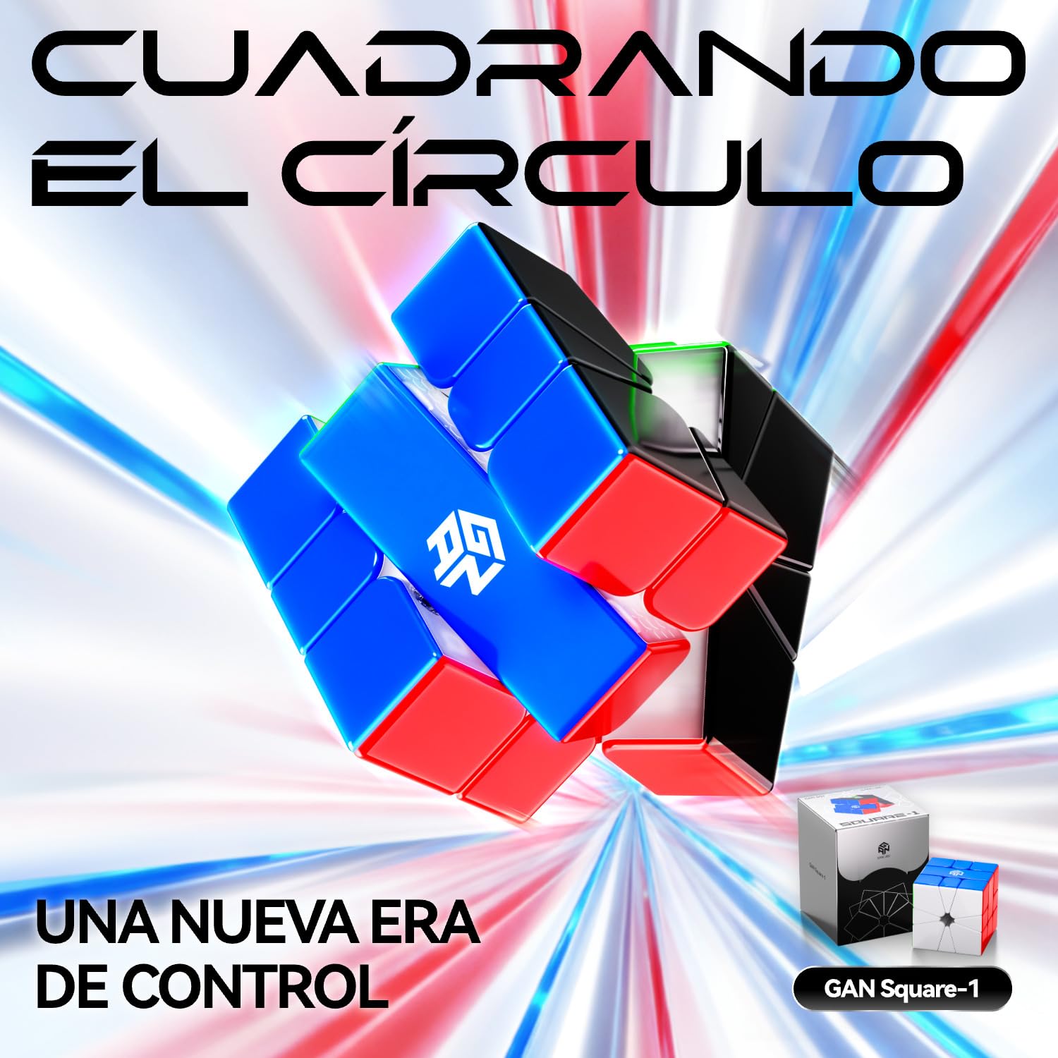 GAN SQ1 Cubo de Velocidad Square-1 3x3 Special Irregular Cube Mágico