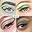 evpct 1Pcs Green Liquid Eyeliner Waterproof Green Eye Liners for Women, Eyes Wing Eyeliner Stamps Shapes Colored Eyeliner delineador de ojos a prueba de agua contra el agua blanco para ojos