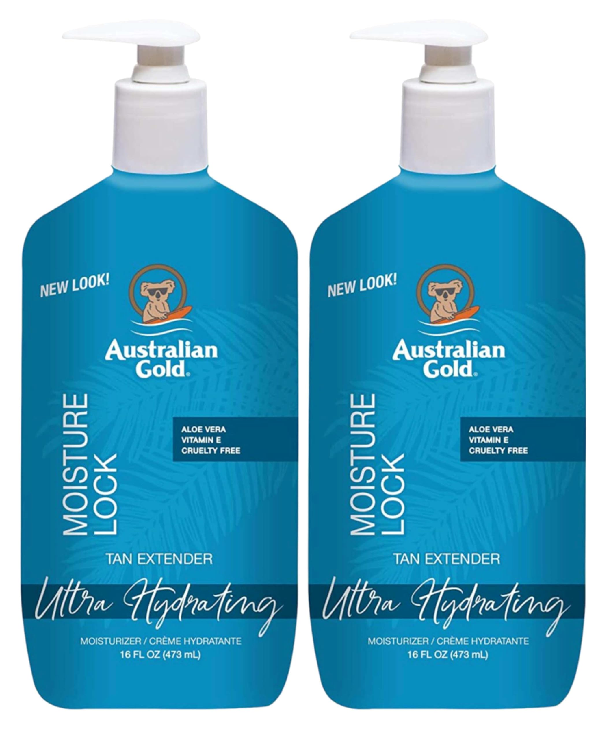 Australian Gold Moisture Lock - Prolungatore abbronzatura, 473 ml (confezione da 2)