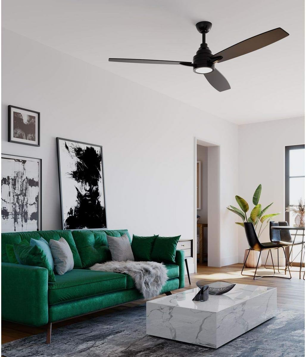 Progress Lighting Gaze Collection 60" LED Three-Blade Ceiling Fan