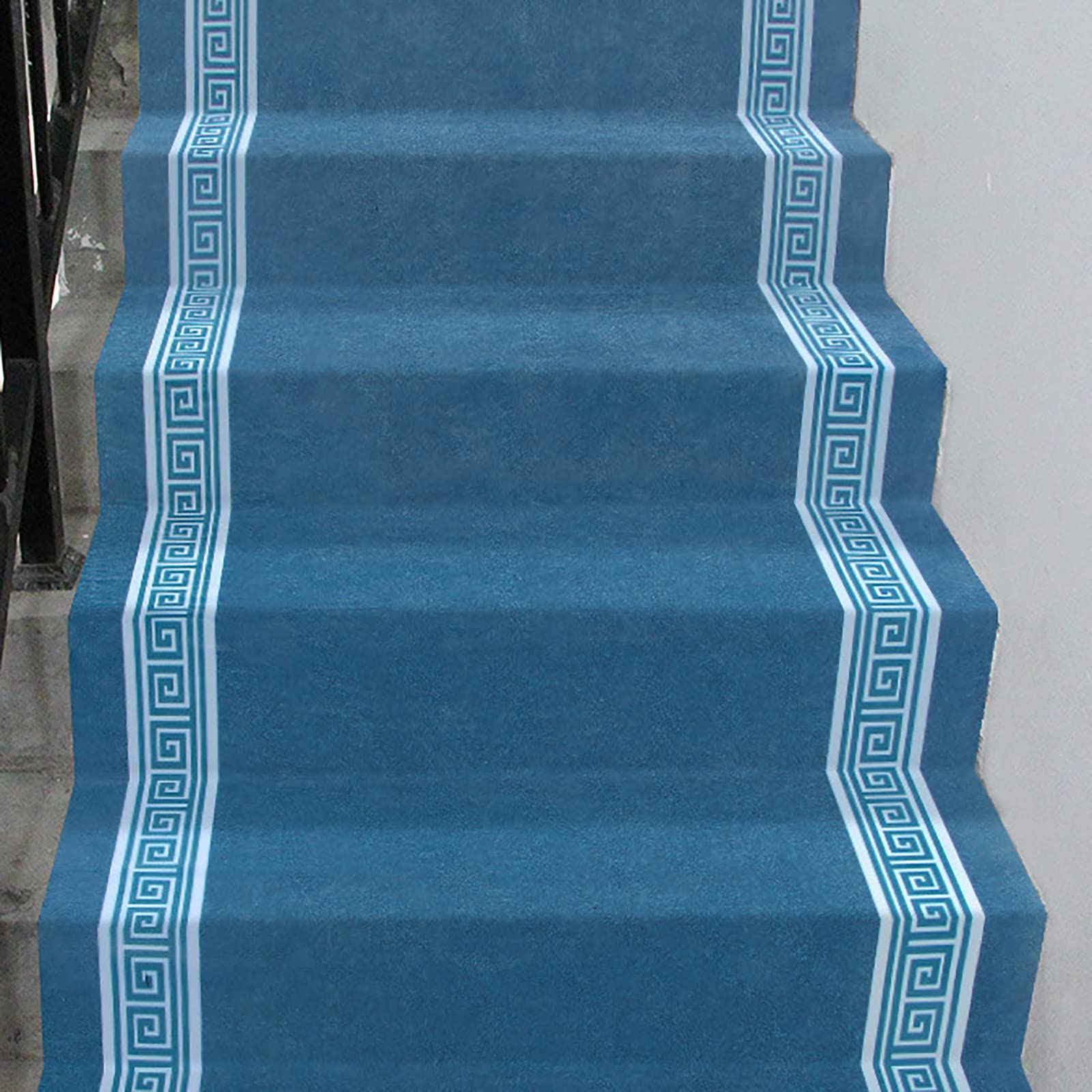 YTBHSHXZ stair treads， Washable Stair Treads,Polypropylene Mats,0.8m,for Indoors & Outdoors(Blue)