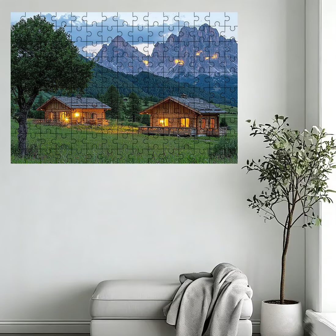 Puzzle 5000 elementów Krajobraz, Puzzle kabinowe dla dorosłych, klasyczne puzzle gry edukacyjne do aktywności rodzinnej, najwyższej jakości drewniane puzzle z pudełkiem na prezent dla mężczyzny