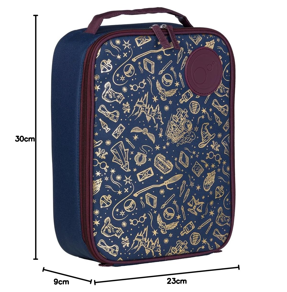 b.box Flexi-isolierte Lunchtasche – Harry Potter, hält das Mittagessen länger kühl und frisch, maschinenwaschbar, passend für große Lunchbox und Snackbox