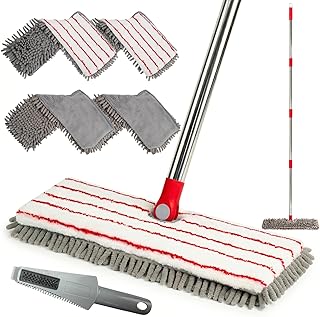 Microfiber Microfiber Flat Mop with Extendable Handle