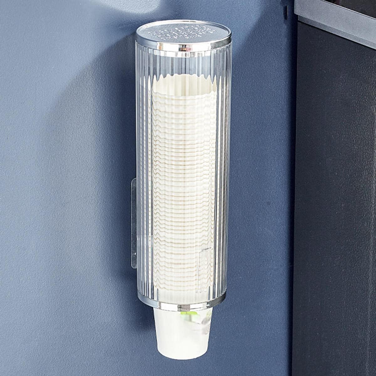 Cup Dispenser Wall Mount, Clear Dixie Cup Dispenser