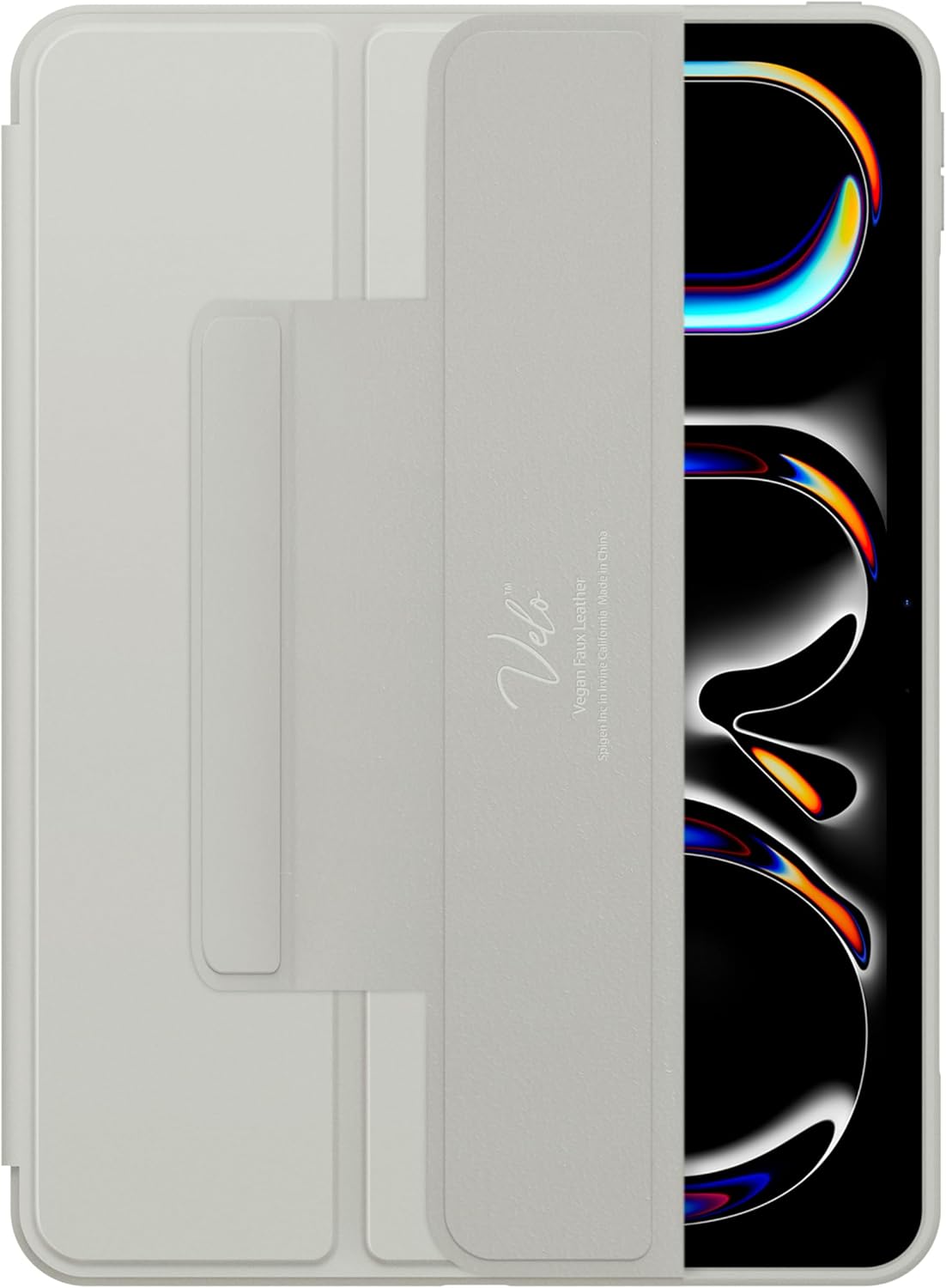 Spigen for iPad Pro 13 inch Case M5/M4 (2025-2024) with Detachable Magnetic Cover, Air Skin Pro OneTap Transparent Back with Magnet and Pencil Holder, Gray - Image 4