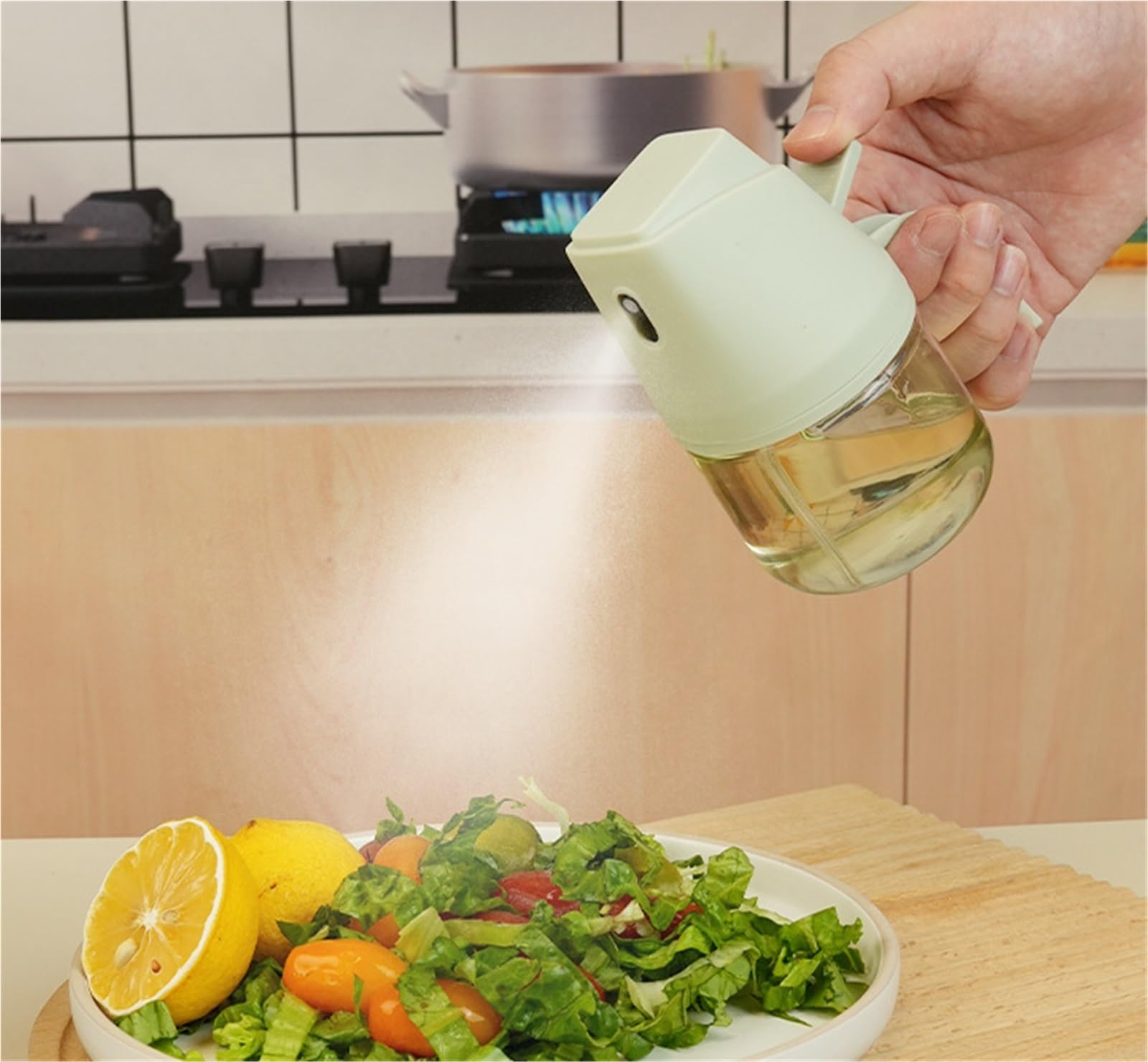 Dispenser Olio d'Oliva e Aceto Set Di 2 Spruzzatori For Olio Spray For Uso Domestico For Friggere, Cuocere Al Forno E Grigliare Oliera da Tavola