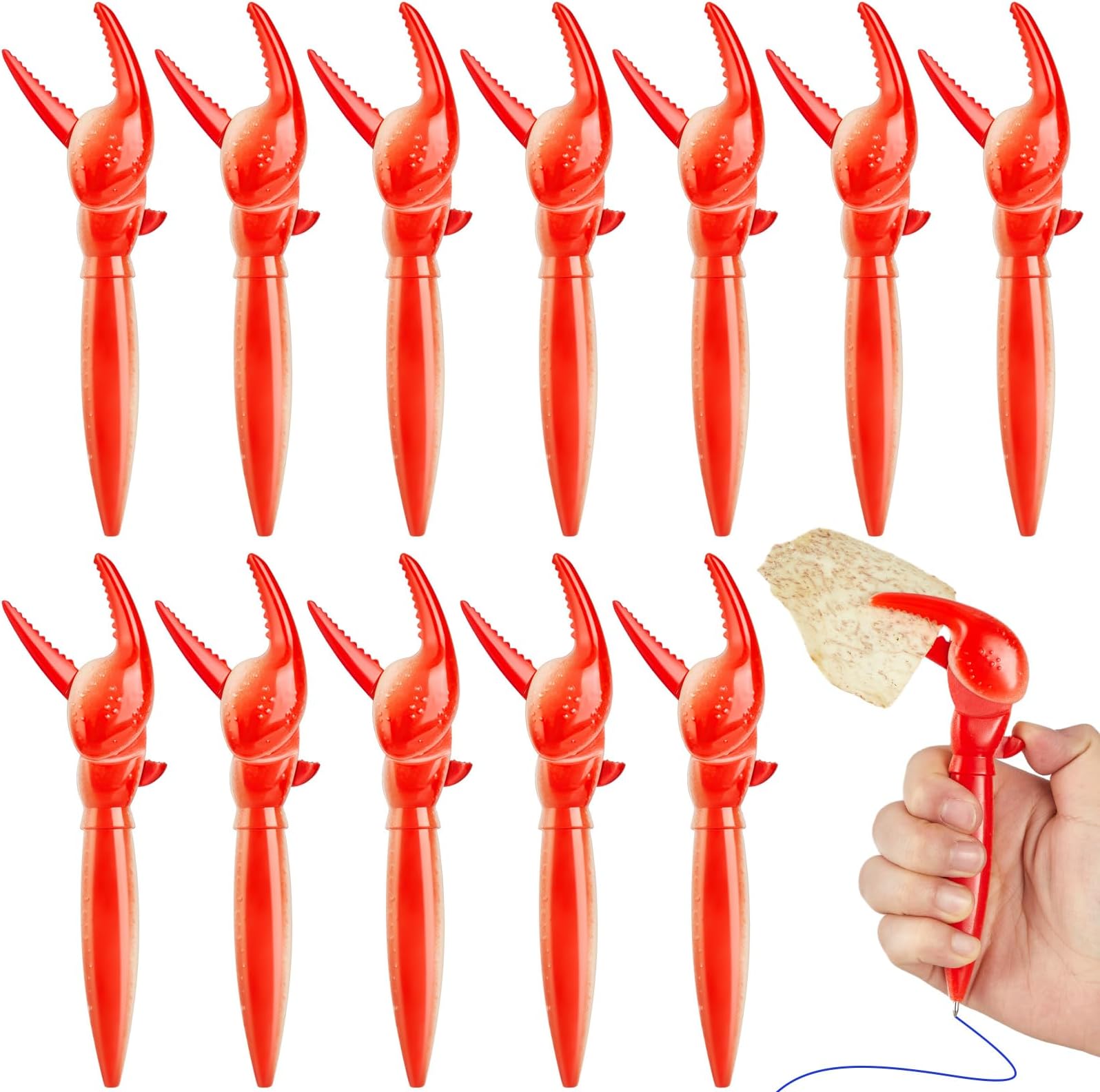 Trandraft 12 Pcs Crab Claw Novelty Pen Lobster Claw Pens Fun Cute Sea Life