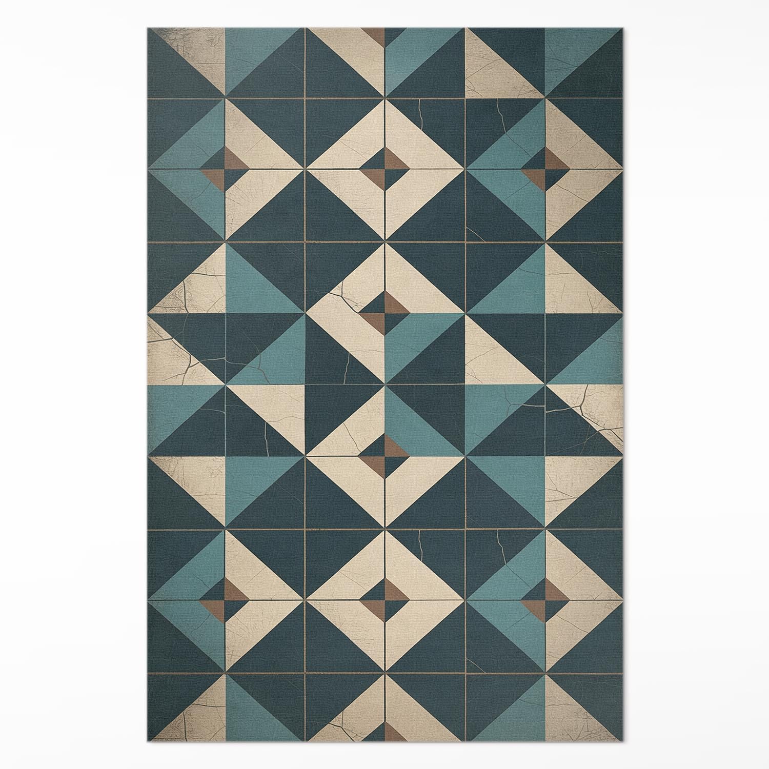 Tapis en vinyle entretien facile et résistant à la décoloration 120x180 cm rectangle