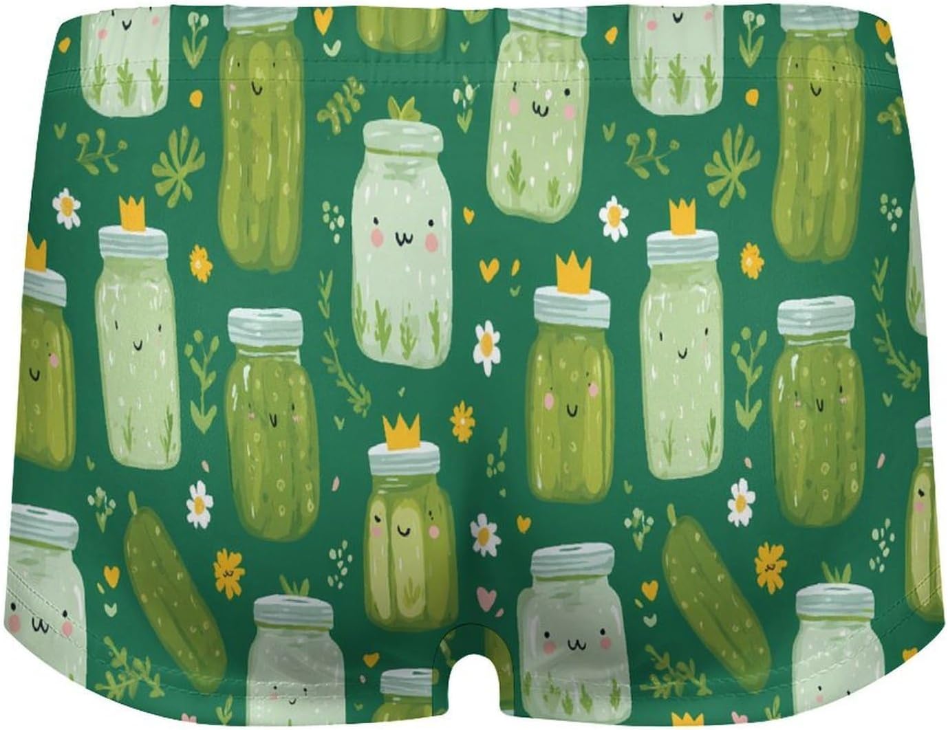 Funny Pickles Queen1 Fashion Women's Boxer Briefs Breathable Underpants Trunks Stretch Underwear