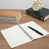 Vista 5 de miikoul 150 Packs A5 Spiral Notebooks, 8.3"×5.5", 60 Sheets/120 Pages, Hardcover Lined Journal Notepad Travel Notebooks for Office and Back to