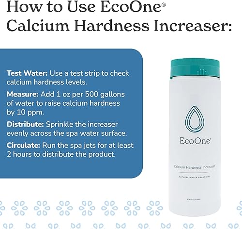 Miniatura 3 de EcoOne - Aumento de la dureza del calcio  Aumento de dureza total de spa hecho de cloruro de calcio  Ayuda a prevenir la corrosión, grabado y