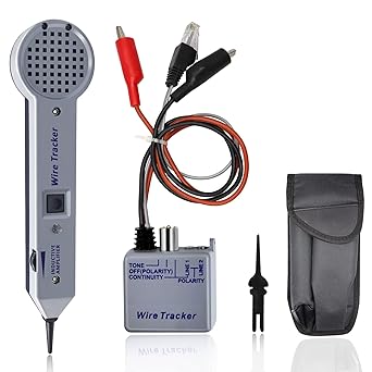 Upgraded Tone Generator and Probe Kit, Cable Tester, Wire Tracker Circuit Tester 200EP High Accuracy Cable Tester, Line Finder Wire Tracker for Network Cable Collation with Adjustable Volume