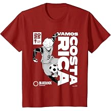 BLUE LOCK x CONCACAF - GO COSTA RICA Kunigami in Gold Cup T-Shirt