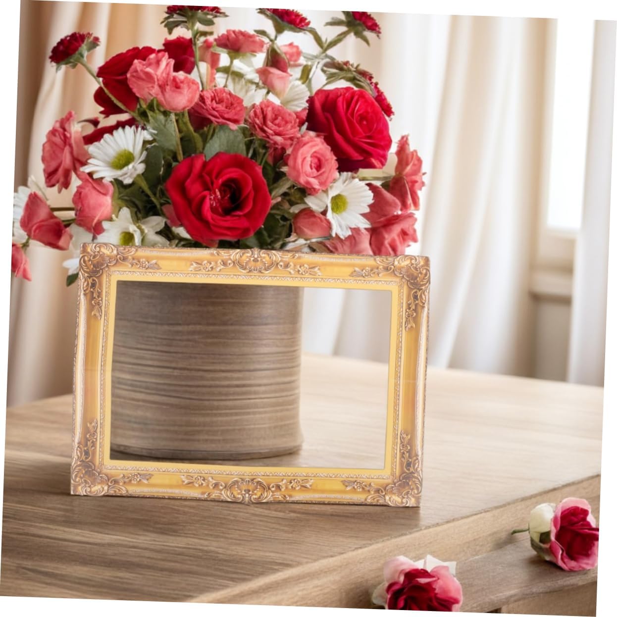 Ciieeo 4pcs Wedding Party Photo Props: Handheld Paper Photo Booth Frames for Unique Photos - DIY Wedding Decorations Bachelorette Party