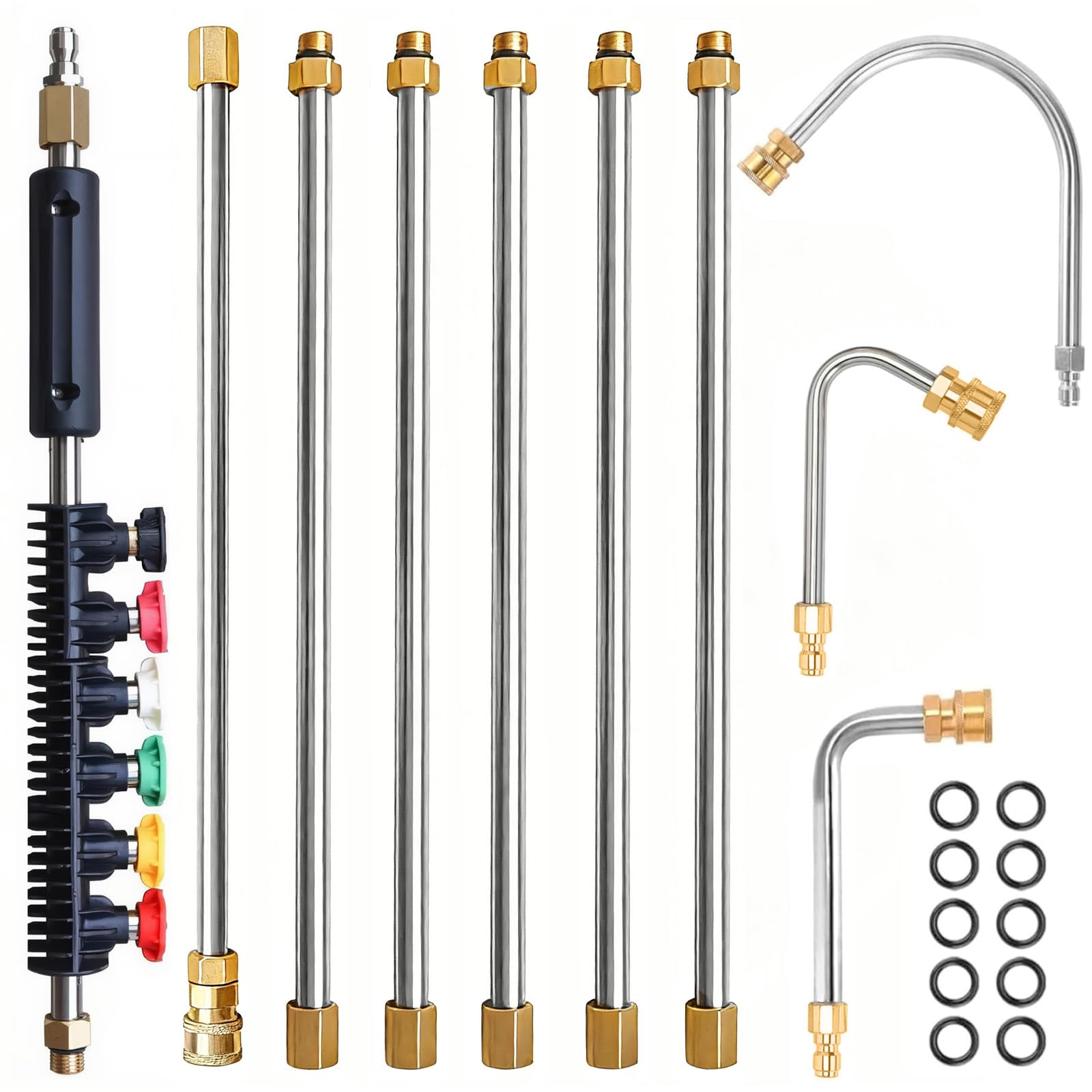 Rallonges pour nettoyeur haute pression Yolispa pour laver en hauteur sans échelle