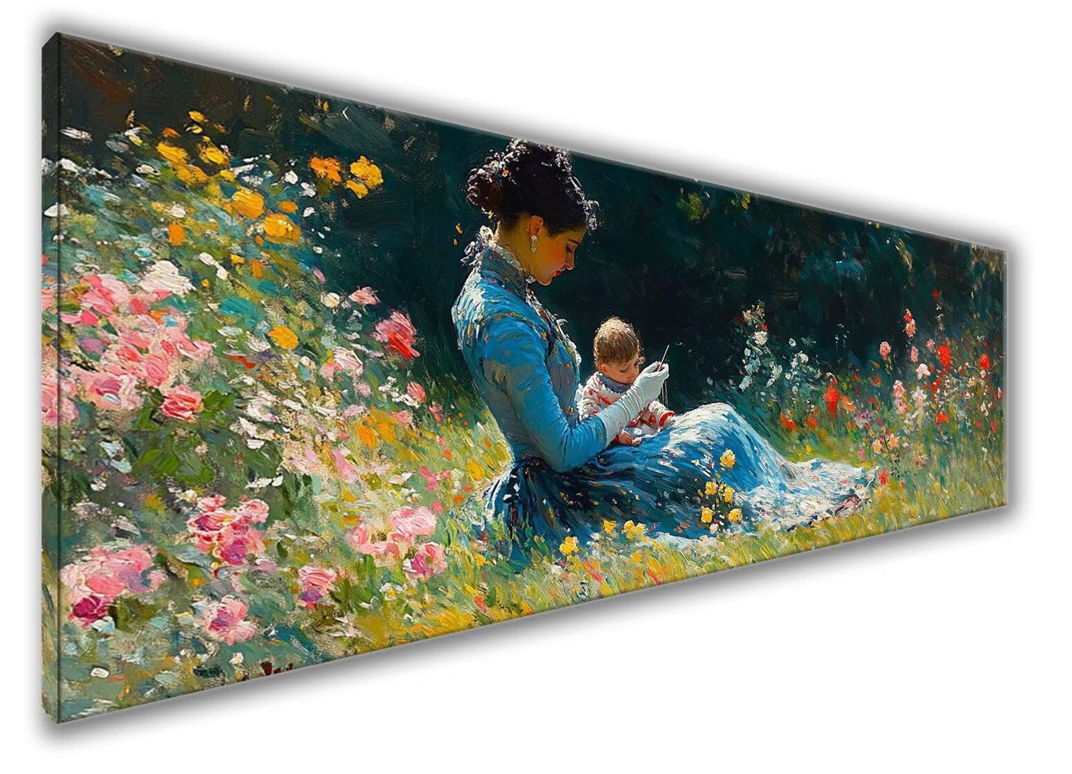 Diamond Painting Erwachsene, 5D Diamond Painting Wiese Diamond Painting Zubehör, DIY Set Erwachsene Frau Diamant Kunst Kits, Mosaikherstellung, Kreativ Set Erwachsene Geschenke, Deko 150x50cm WQ-554