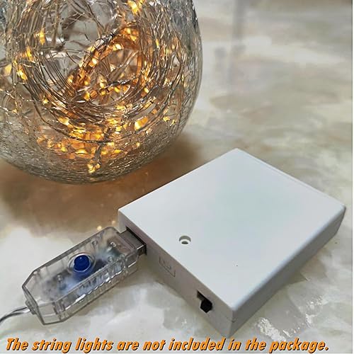 Miniatura 3 de Decorit Caja de soporte de batería 4-AA a USB con interruptor de encendidoapagado para cadena de luces LED alimentadas por USB tira de luces luces