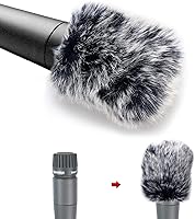 Vista 2 de YOUSHARES Micrófono Funda de espuma peluda para SM57 - Filtro anti-pop personalizado Deadcat Parabrisas anti-viento para micrófono de instrumento