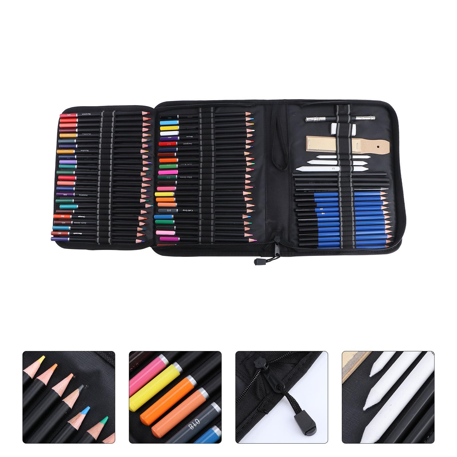 Tofficu 95 Piezas Juego de Lápices de Colores Artísticos para Dibujo