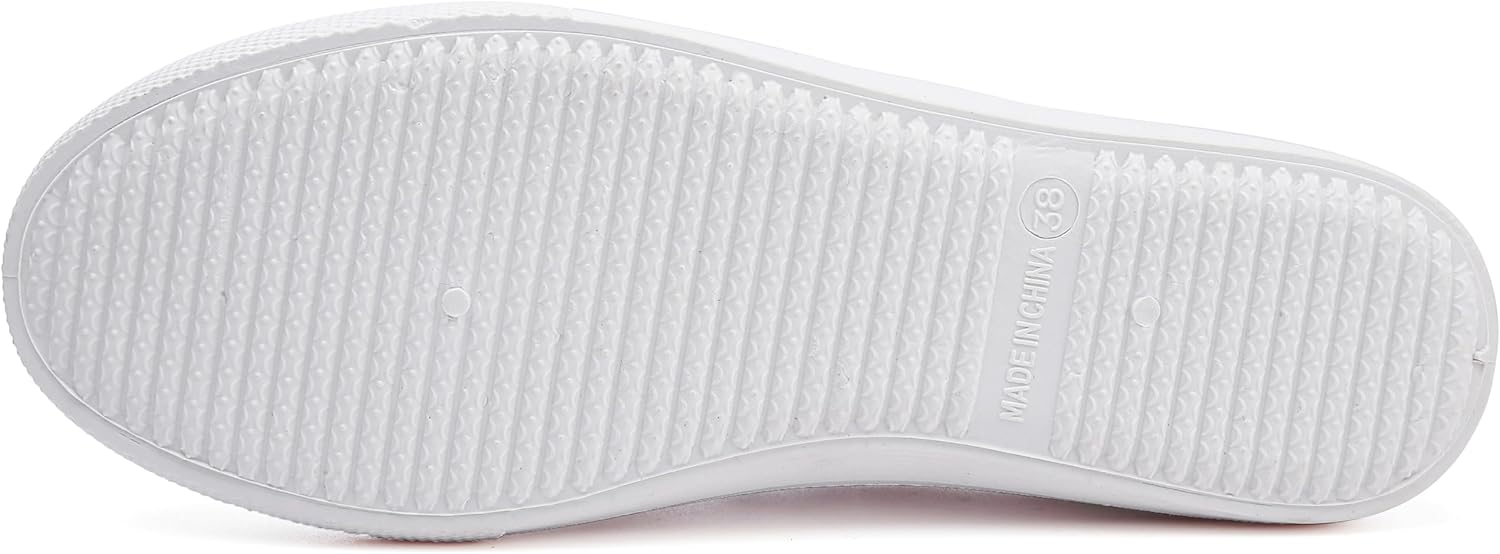 Womens White Canvas Sneakers Lightweight Lace Up Fashion Comfortable Canvas Shoes Low Top Slip On Casual Tennis Walking Shoes Women Footwear - Image 4