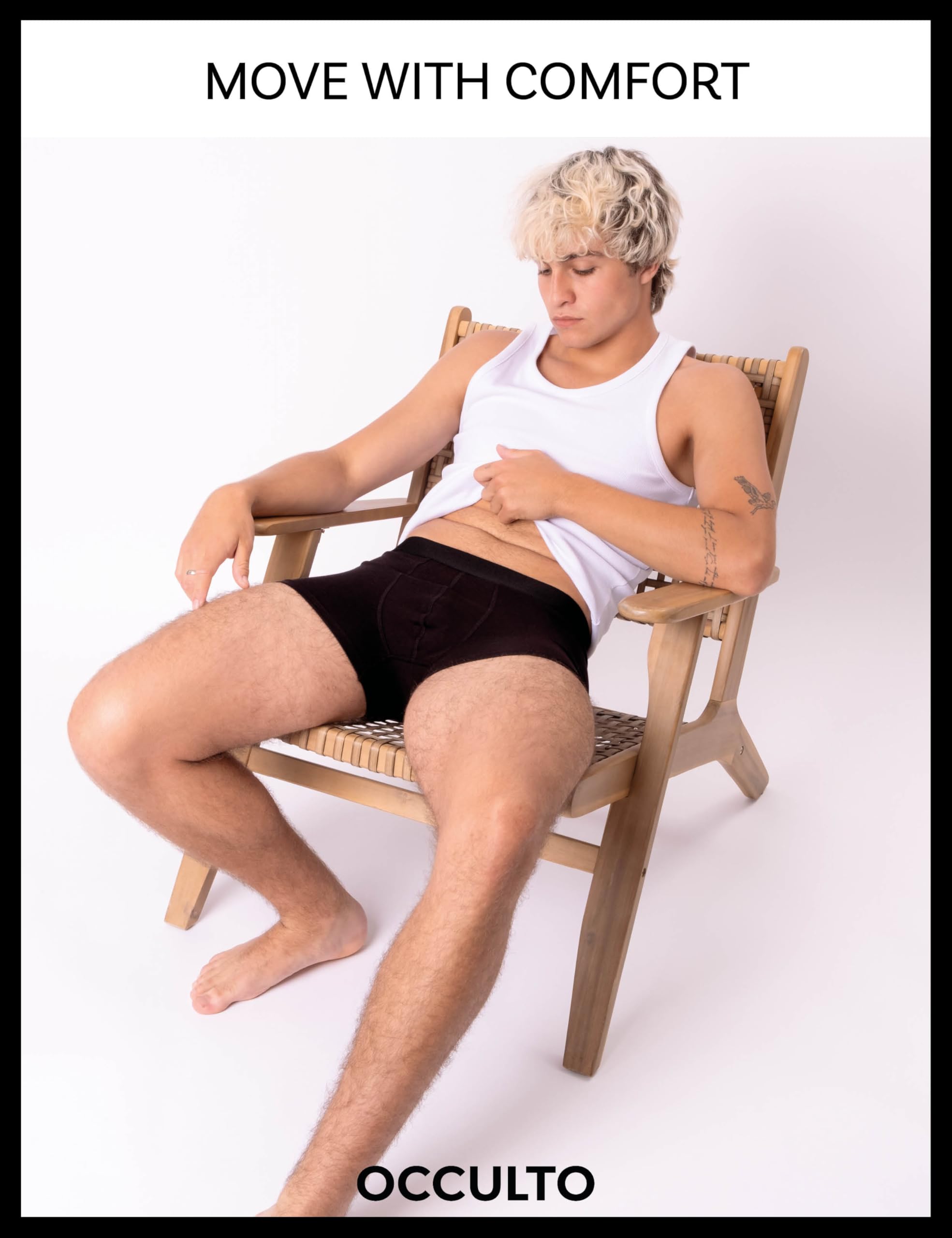 Occulto Bokserki Bambusowe Męskie 5 pak (model: Bryan)