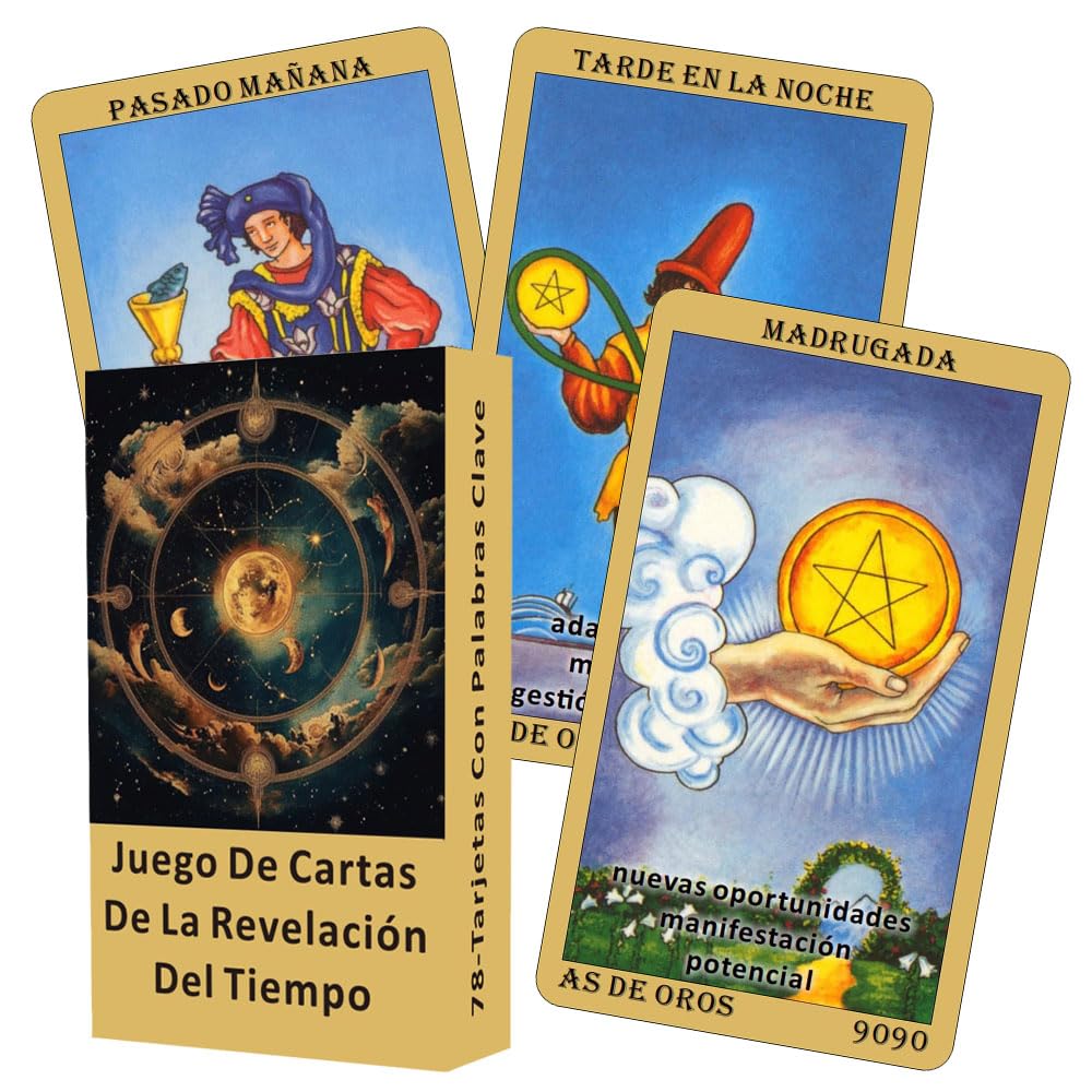 soulme 78 Tarot Cards Deck with Meanings on Them, Tarot para principiantes, tarjeta Original clásica, con significado (versión en español)