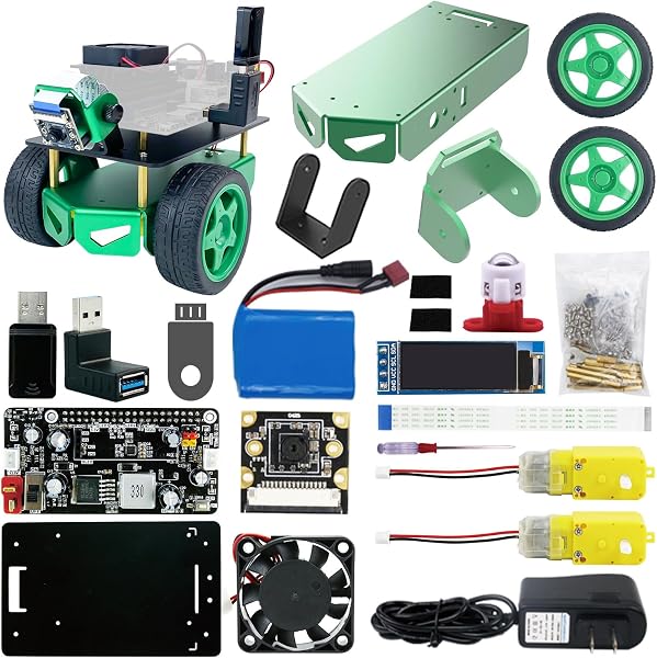 Yahboom Jetson Nano 4GB SUB Robot Kits Jetbot Mini Car AI programmabile Python Robot Kit ROS Starter per Università (Without Nano) - 3