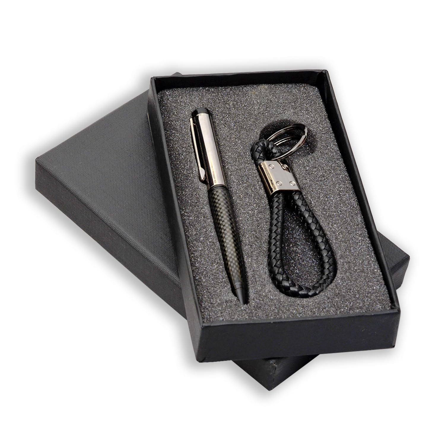 Amazon Basics Roller Ball Pen & Keychain Gift Set — ₹289