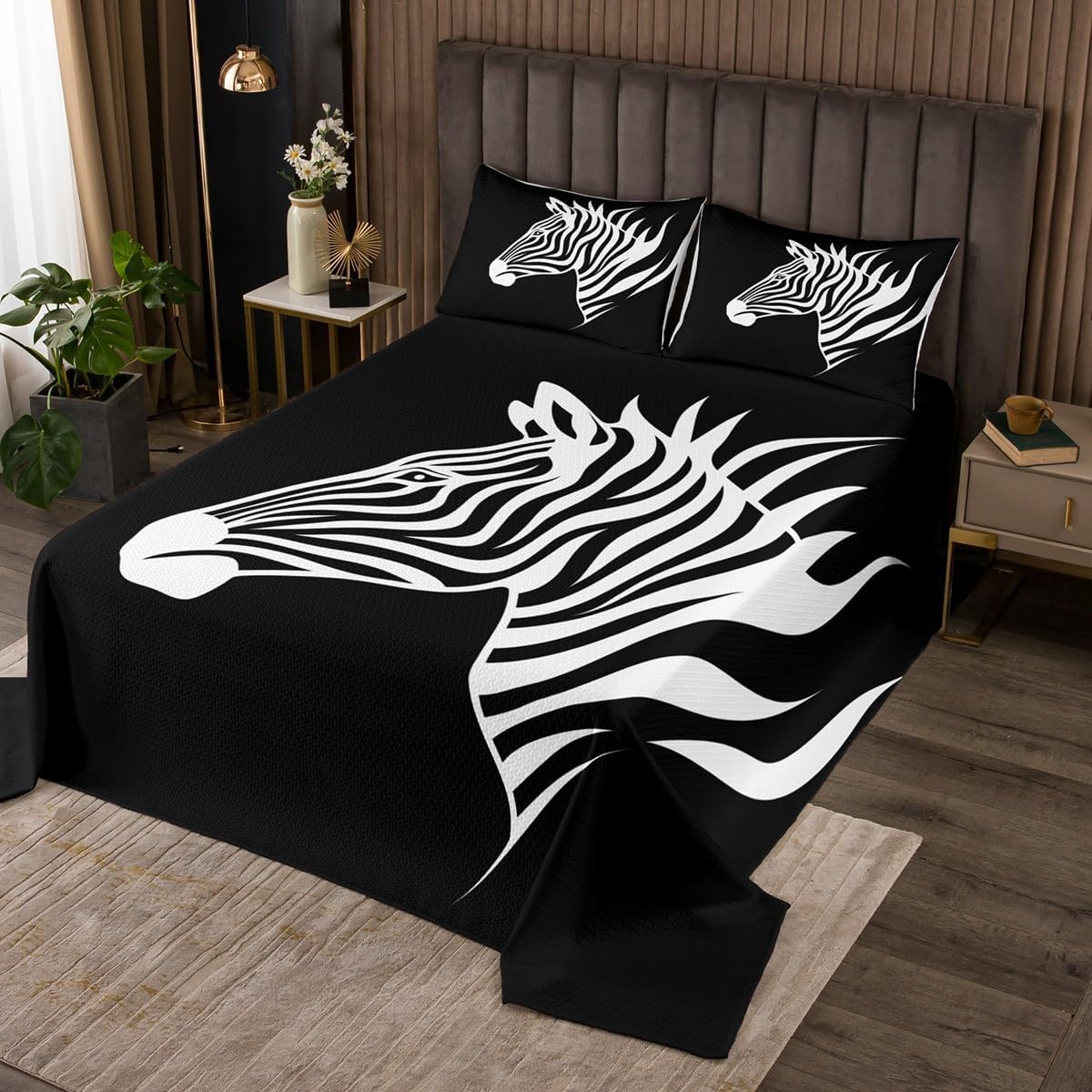 African Style American Woman Bedspread Twin Size,Afro Pretty Princess Bedding Set,Black Cute Girls Comforter Set for Kids Girls Teens Room Decor Fashion Beauty Style Coverlet Set 2Pcs,1 Pillowcase