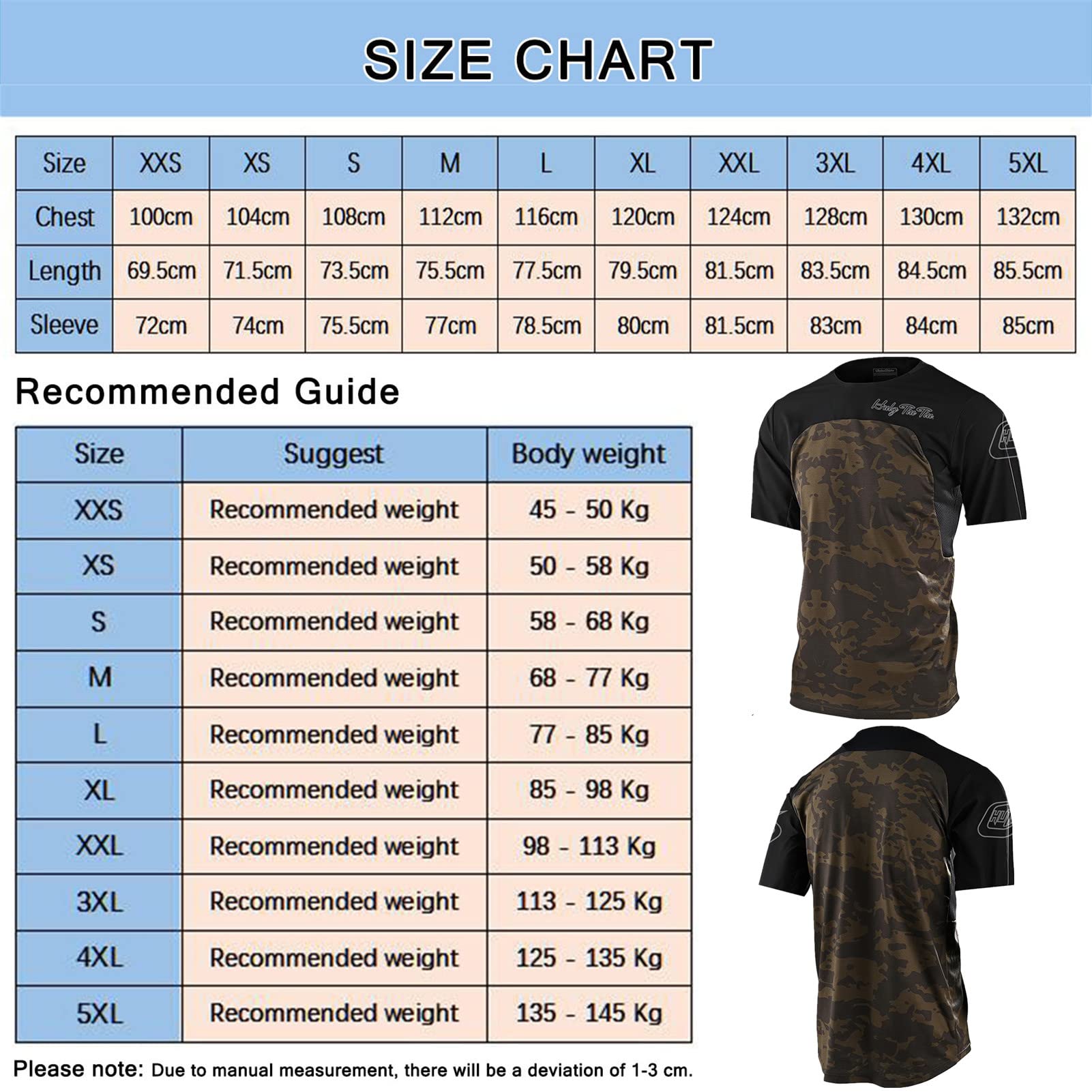 Maillot Ciclismo Hombre Verano Maillot Bicicleta Montaña Bike MTB Camiseta con Mangas Cortas -para MTB Bicicleta De Carretera/Multideporte/Fitness
