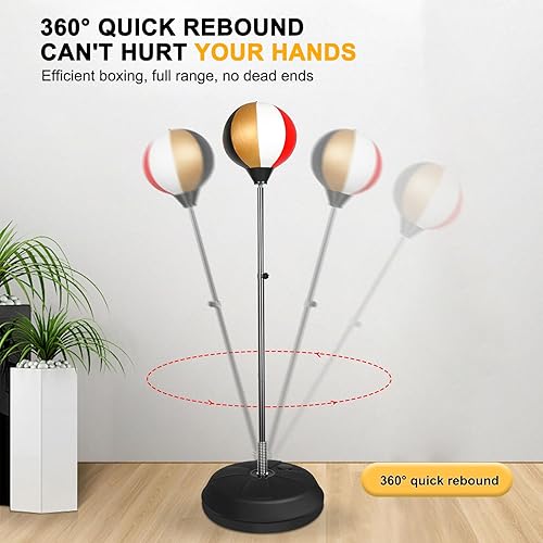 Miniatura 2 de Bolsa de fitness Reflex, bolsa de boxeo con guantes, bolsa de boxeo para adultos y adolescentes, 59 pulgadas, gran entrenamiento de MMA