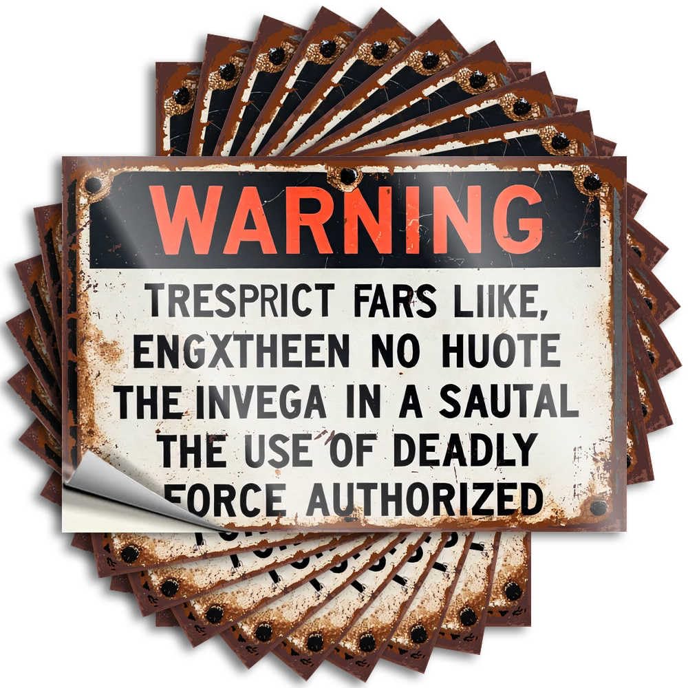 Cottage Stickers - Winter Teacher Bumper Warning: Authorized Use of Deadly Force in High-Risk Situations(12X18CM)