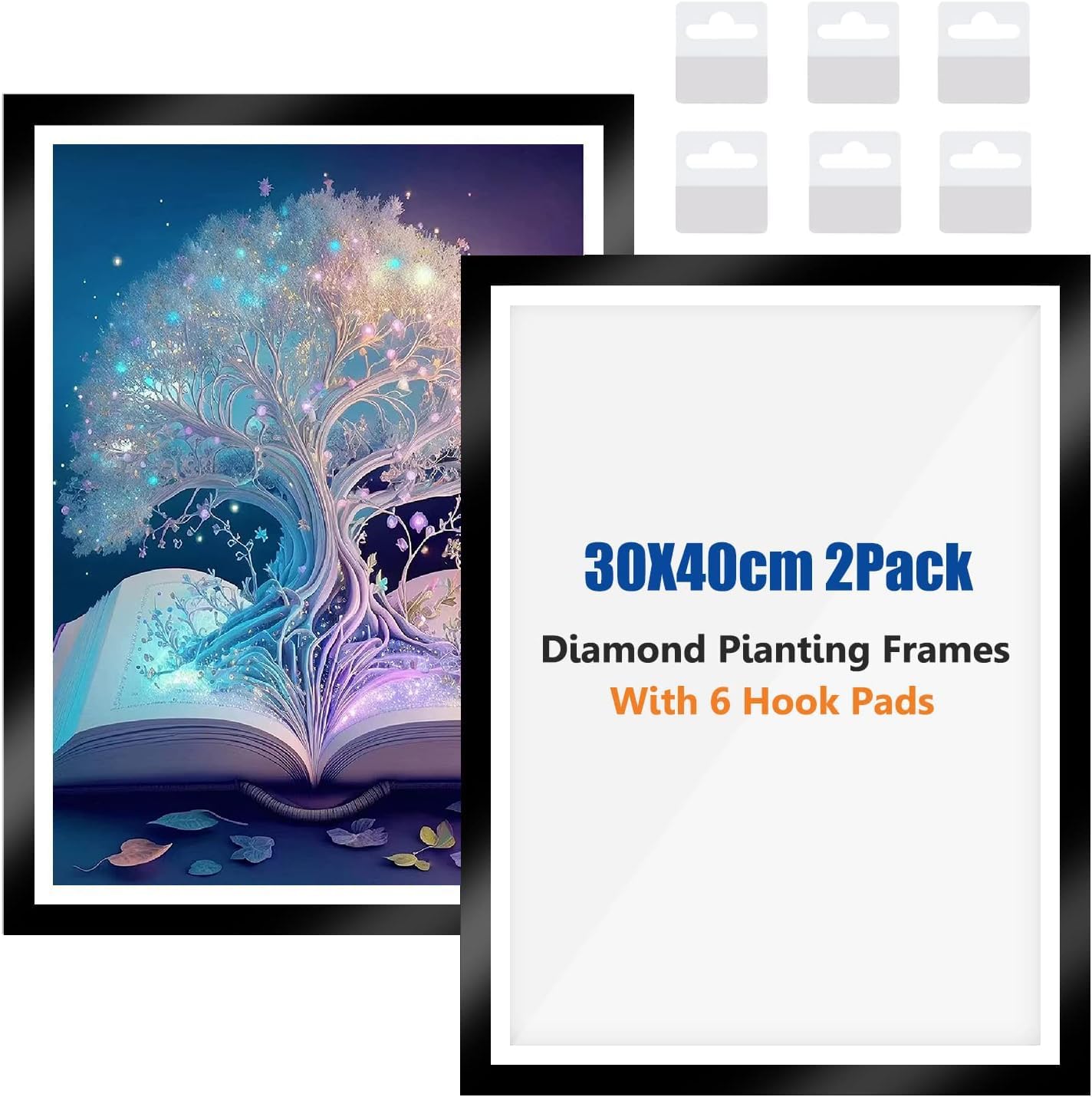 RICUVED Diamond Art Frames, 2 Pack Frames for Diamond Art Pictures 30x40cm Canvas