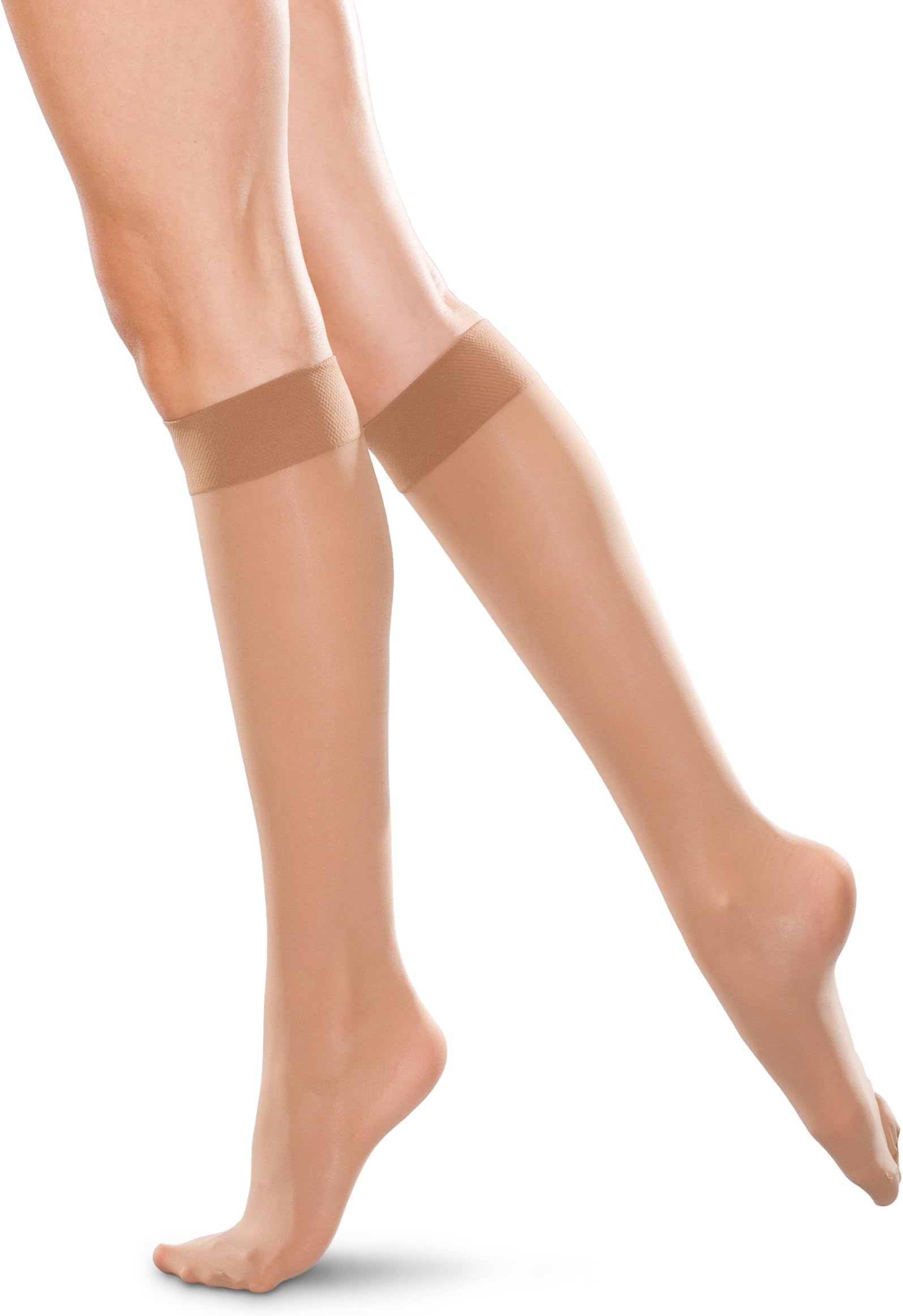 THERAFIRM Knee High Support Stockings - 20-30mmHg Moderate Compression Nylons