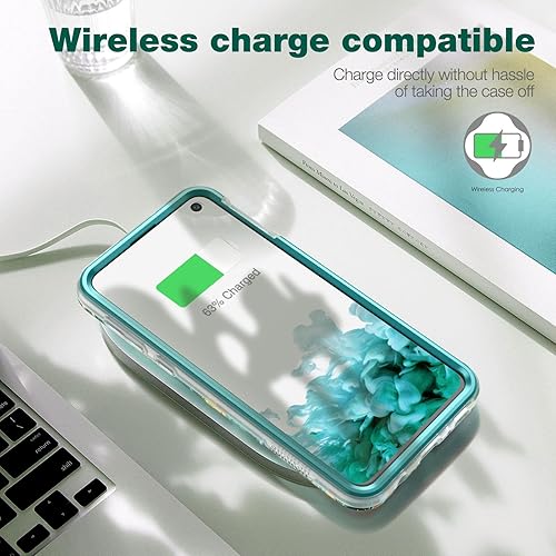 Miniatura 7 de SURITCH Funda para Galaxy S10e Protector de pantalla integrado Funda resistente a prueba de golpes de mármol natural para Samsung Galaxy S10e de 5.8