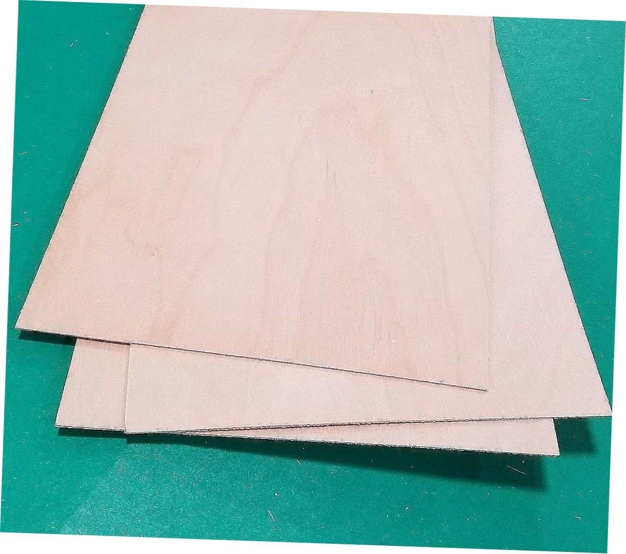 Birch Plywood 1/32 X 12 X 12" 3 Ply (2) 6225 Suitable Wood Pieces for Wood Crafts and Projects