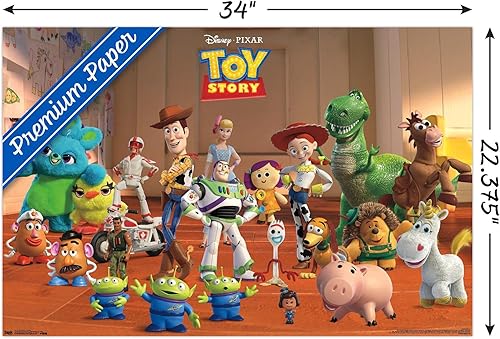 Miniatura 3 de Trends International Disney Pixar Toy Story 4 - Póster de collage de pared, 22.375 x 34 pulgadas, versión premium sin marco
