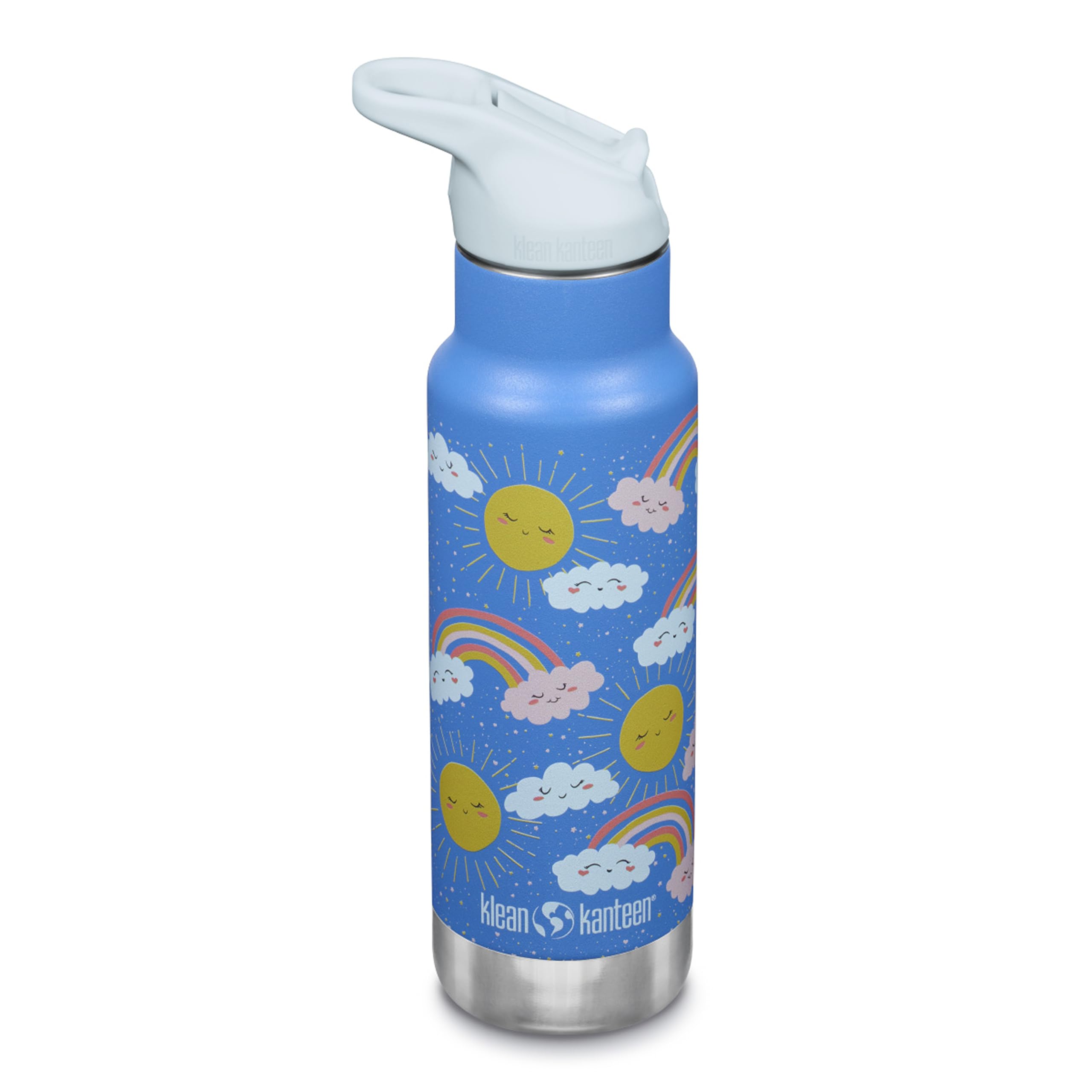 Klean Kanteen - Classic Kids Bottle with Seal Sport Cap 12oz (355ml) Milky Way Blue