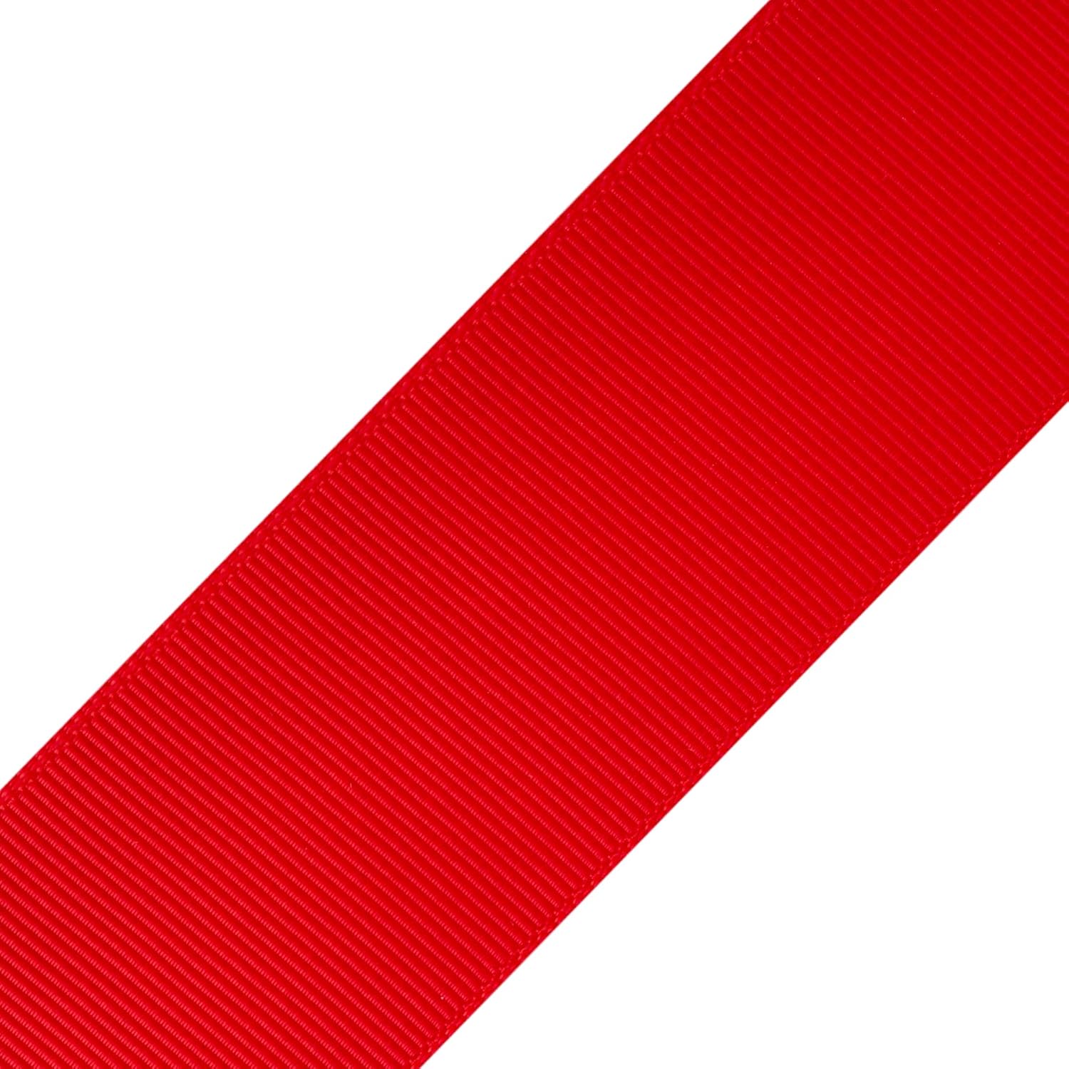 1-1/2" X 100 Yards Solid Grosgrain Ribbon for Gift Wrapping Parties, Wedding Decoration, Crafts Sewing (Red)