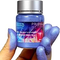 Vista 2 de VViViD Prisma65 - Polvo de perlas metálicas azul mágico con pigmento crudo, 0.71 oz